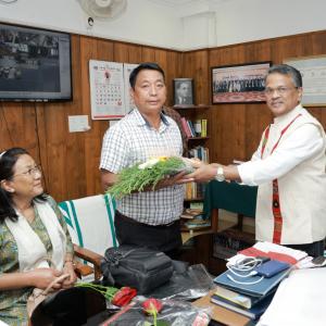Visit of Sri.W.Honje Konyak, Chairman, Nagaland PSC on 17/03/2023