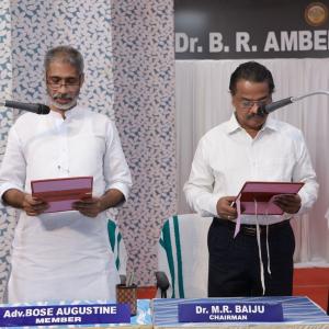 Oath taking Ceremony of Hon.Member Adv. Bose Augustin held at Dr.B.R Ambedkar Hall on 09.07.2024